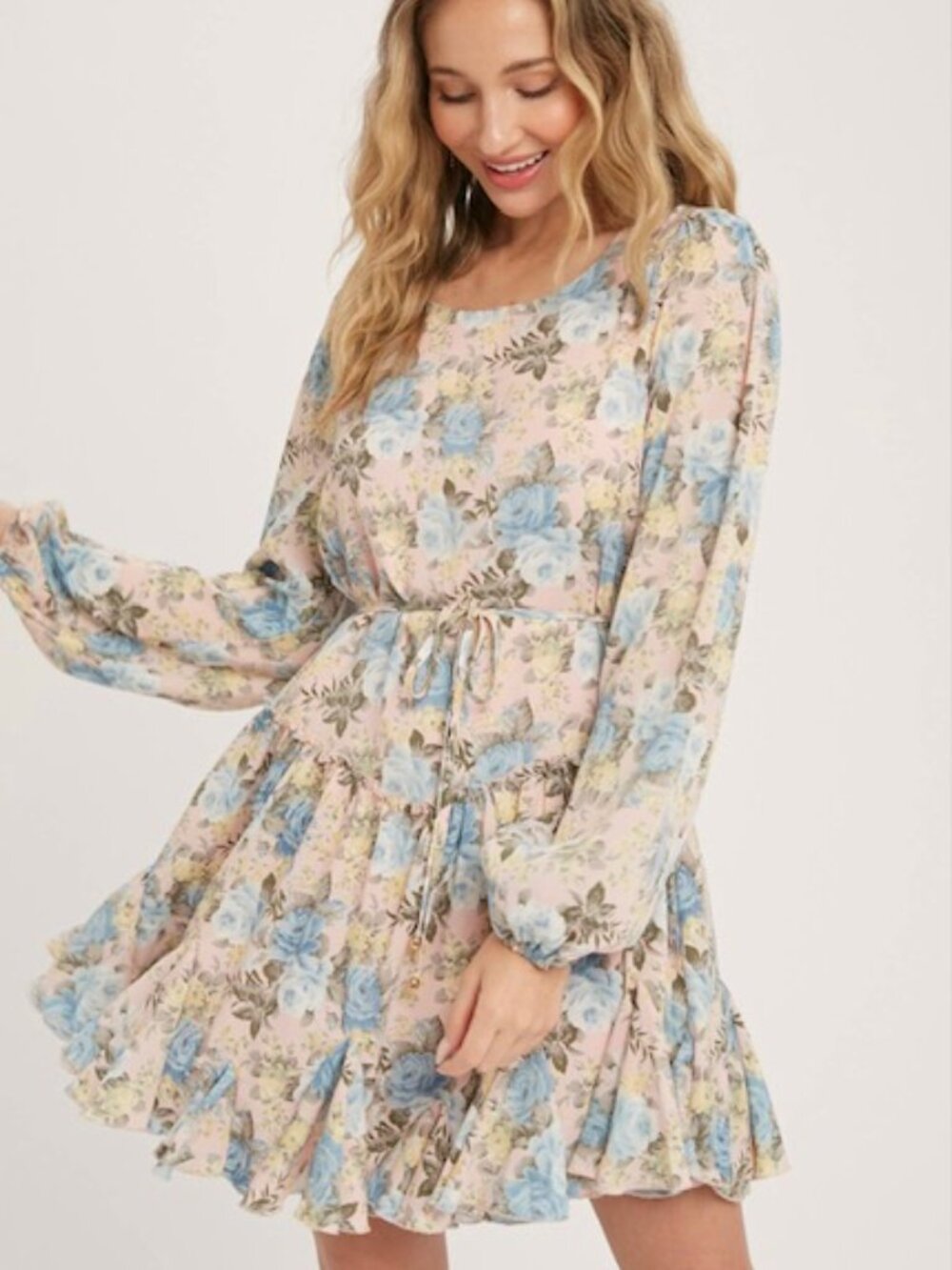 D32-Floral Swing Dress